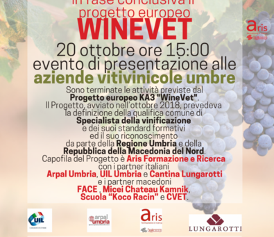 AL TERMINE IL PROGETTO EU WINEVET