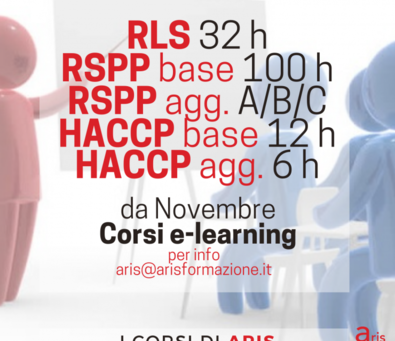 NUOVI CORSI RLS RSPP E HACCP A NOVEMBRE