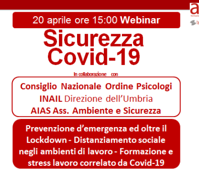  WEBINAR GRATUITA "SICUREZZA COVID-19"