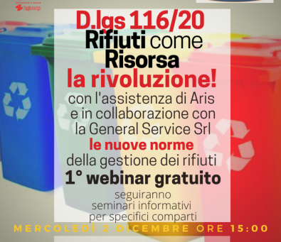 WEBINAR NUOVA NORMATIVA RIFIUTI