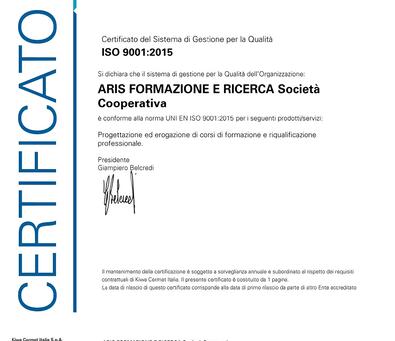 ARIS FORMAZIONE _CERT_2023