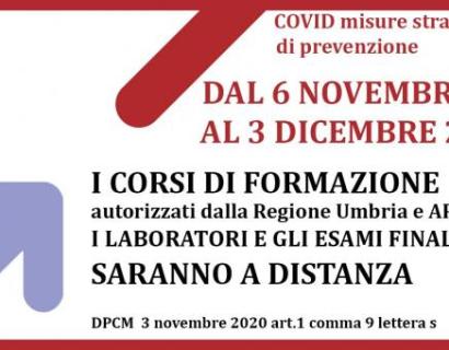 ARPAL Umbria - Corsi di formazione pubblici e privati ed esami finali teorici e/o pratici a distanza