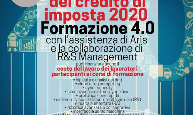 FORMAZIONE 4.0 CREDITO DI IMPOSTA 2020